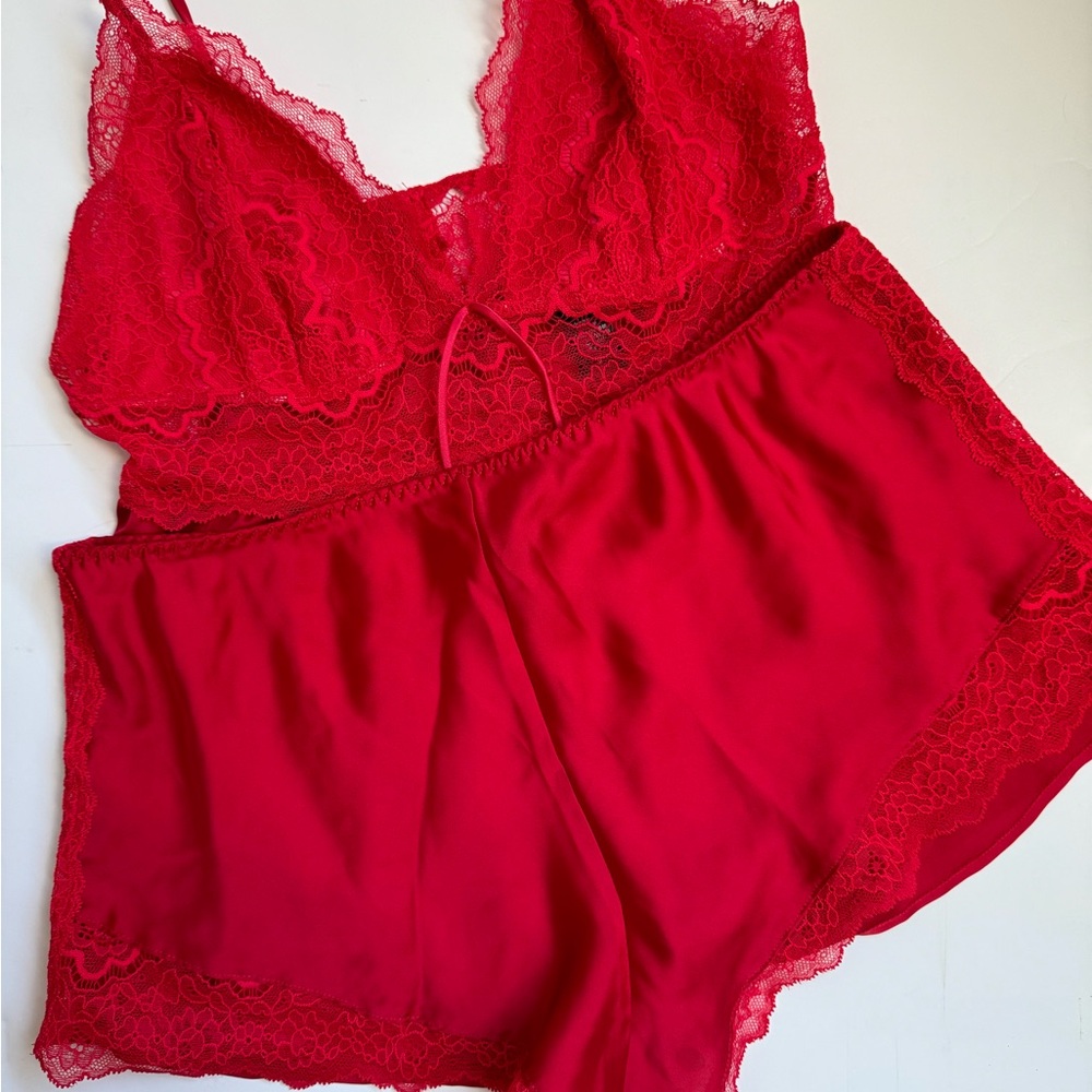 Victoria’s Secret satin red pajama set